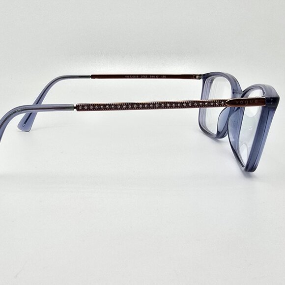 Vogue VO5305-B 2762 Blue Transparent Bronze Rhinestone Eyeglasses Frame w/ Case - Picture 6 of 15